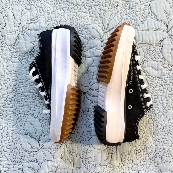 Converse Run Star Hike Low Platform Sneakers Black Women’s 8.5 Men’s 7💚 - Picture 5 of 10